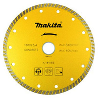 Makita 180mm x 22.23 Diamond Blade Turbo Rim - Standard A-84165