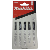 Makita 5 Piece Jigsaw Blade Set A-86882