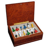 Makita 12 Piece TCT Router Bit Set (1/4" Shaft) Wooden Box A-91051