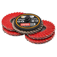 Geiger 50mm 120 Grit Quick-Lock Ceramic Flap Disc (10 Pack) AB22012F120CP