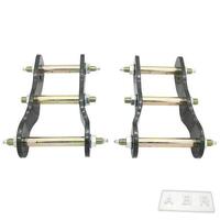 2" rear raise up greasable h shackles lift kit for mitsubishi triton l200 05-15
