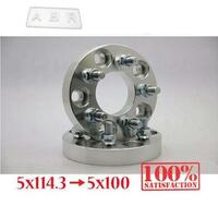 New 2pcs 25mm Alloy Wheel Spacer 5x4.5 5x114.3 Convert To 5x3.94  5x100 12x1.5