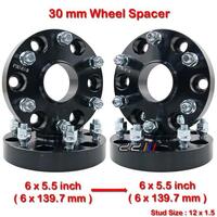 4x 30mm 12x1.5 6x139.7mm Hub Centric Wheel Spacer For Mitsubishi Triton 2005-ON