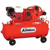 Airmac 17cfm 100L Tank Petrol Compressor T20P-100L