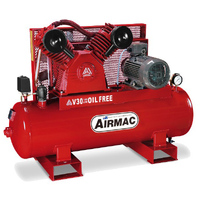 Airmac Oil Free Reciprocating 18.0cfm Air Compressor AM V30-OF 415V