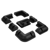 7Pcs Solar Panel Corner Mounting Brackets Kit Black
