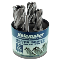 Holemaker 3 Piece Metric Silver Series Annular Cutter Set - 25mm Depth ASSET-Z