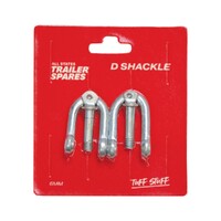 D Shackle 6mm Galvanised x 2