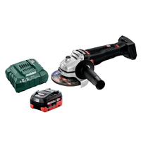 Metabo 18V 125mm Black Angle Grinder WB 18 LTX BL 125 Q SE 1 HD 5.5Ah Set AU61309000