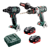 Metabo 18V Hammer Drill + Impact Wrench 5.5Ah LiHD Kit AU68202554