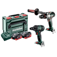 Metabo 18V Hammer Drill 130Nm + 1/2" Impact Wrench 300Nm 8.0Ah LiHD Kit AU68203180