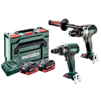 Metabo 18V Hammer Drill 130Nm + 1/2" Impact Wrench 400Nm 8.0Ah LiHD Kit AU68203280
