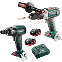 Metabo 18V Hammer Drill 120Nm + Impact Wrench 400Nm 8.0ah Combo AU68203281