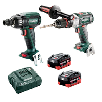 Metabo 18V Hammer Drill + Impact Wrench 5.5Ah LiHD Kit AU68203554