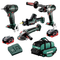 Metabo 18V 4 Piece Brushless Combo 5.5ah Set MET18BL4SB2HD5.5ER AU68402850
