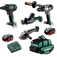 Metabo 18V 4 Piece Brushless Combo 5.5ah Set MET18BL4SB2HD5.5ES AU68402950