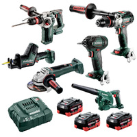 Metabo 18V Brushless 6 Piece 5.5ah Set MET18MX6LB3HD5.5DW AU68600550