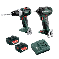 Metabo 18V 2 Piece Hammer Drill & Impact Driver 5.2Ah Combo AU68902052