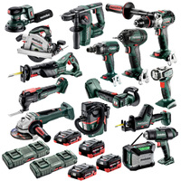 Metabo 18V Brushless 15 Piece 4.0/5.5ah Set MET18MX15LB4HD455BU AU69000190