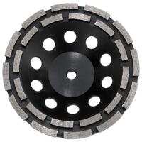Austsaw 185mm (7") Diamond Cup Wheel Double Row - M14 Thread Bore AUCUP180DR