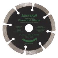 Austsaw 103mm (4") Diamond Blade Segmented - 16mm Bore AUDIA103S