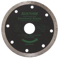 Austsaw 115mm (4.5") Diamond Blade Continuous Rim - 22.2mm Bore AUDIA115C