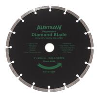 Austsaw 230mm (9") Diamond Blade Segmented - 25/22.2mm Bore AUDIA230S