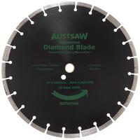 Austsaw 350mm (14") Diamond Blade Segmented General Purpose - 25.4/20mm Bore AUDIA350GP