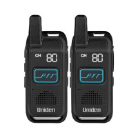 Uniden 2W Handheld UHF Radio Walkie Talkie Twin Pack