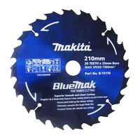 Makita 210mm x 25mm x 20t Bluemak TCT Saw Blade (5pk) B-15176-5
