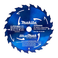 Makita 235mm x 25mm x 20t Bluemak TCT Saw Blade (20pk) B-15198-20