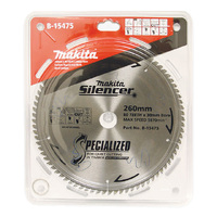 Makita 260mm x 25.4mm x 80t Silencer TCT Saw Blade B-15469