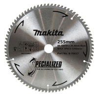 Makita 255mm x 25.4mm x 80t Aluminium TCT Saw Blade B-15637