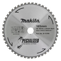 Makita 185mm x 20mm x 48t Cold Metal Cutting TCT Saw Blade B-15780