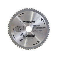 Makita 136mm x 20mm x 56t 304 Grade Stainless Steel TCT Saw Blade B-23092