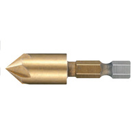 Makita 3/4" TIN-HSS Countersink Bit 5 Edges 1/4" Hex Shank B-30112