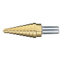 Makita 1/4" - 1-3/8" TiN Step Drill Bit (1/2" Shank) B-31055