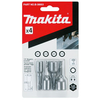 Makita 4 Piece 1/4" 5/16" 3/8" 7/16" x 48mm Magnetic Nutsetter Set B-38853