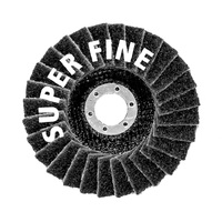 Makita 100 x 16mm Surface Conditioning Flap Disc - Super Fine Black - Angled B-40749