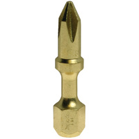 Makita PH1 x 30mm Impact Gold Shorton Torsion Screwdriver Bit (2pk) B-42189