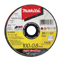 Makita 100 x 0.8 x 16mm Elite Inox Ultra Thin Cutting Disc Z60T (12pk) B-46969-12