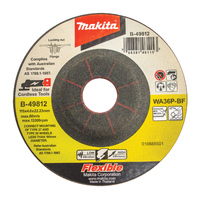 Makita 115mm x 4 x 22.23 Inox Flexible Grinding Wheel 25 Pack B-49812-25