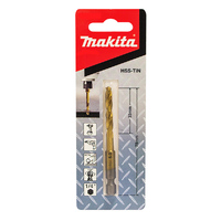 Makita HSS-TIN Metal Drill Bit 5.0 x 78mm 1/4 Hex B-50952