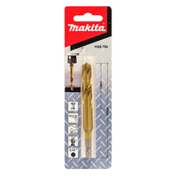 Makita HSS-TIN Metal Drill Bit 10 x 102mm 1/4 Hex B-51041
