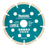 Makita 115mm x 22.23 x 1.6mm Thin Segmented Diamond Blade B-53780