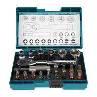 Makita 21 Piece Mini Rachet Handle Driver & Socket Set B-54081