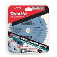 Makita Specialised Plunge Saw TCT Blade 165mm x 20 x 56T B-57358