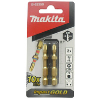 Makita PH2 x 50mm Super Slim Screwdriver Bit (2pk) B-62359