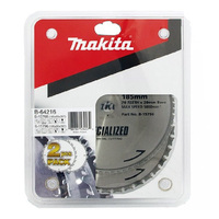 Makita 185mm Metal TCT Twin Pack Saw Blades B-64216