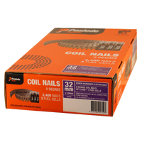 Paslode 32mm x 2.5mm SHEG Hardened Ring Coil Nails - Suits Coil Master IM50S B40020